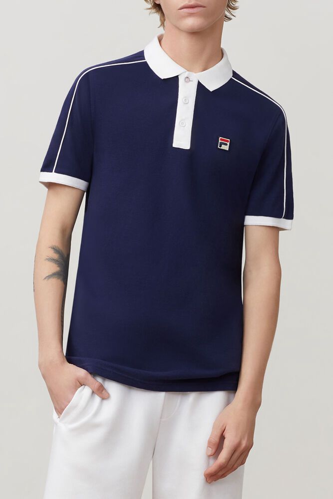 Fila Polo Mens Navy - Klein - Philippines 3807496-KU